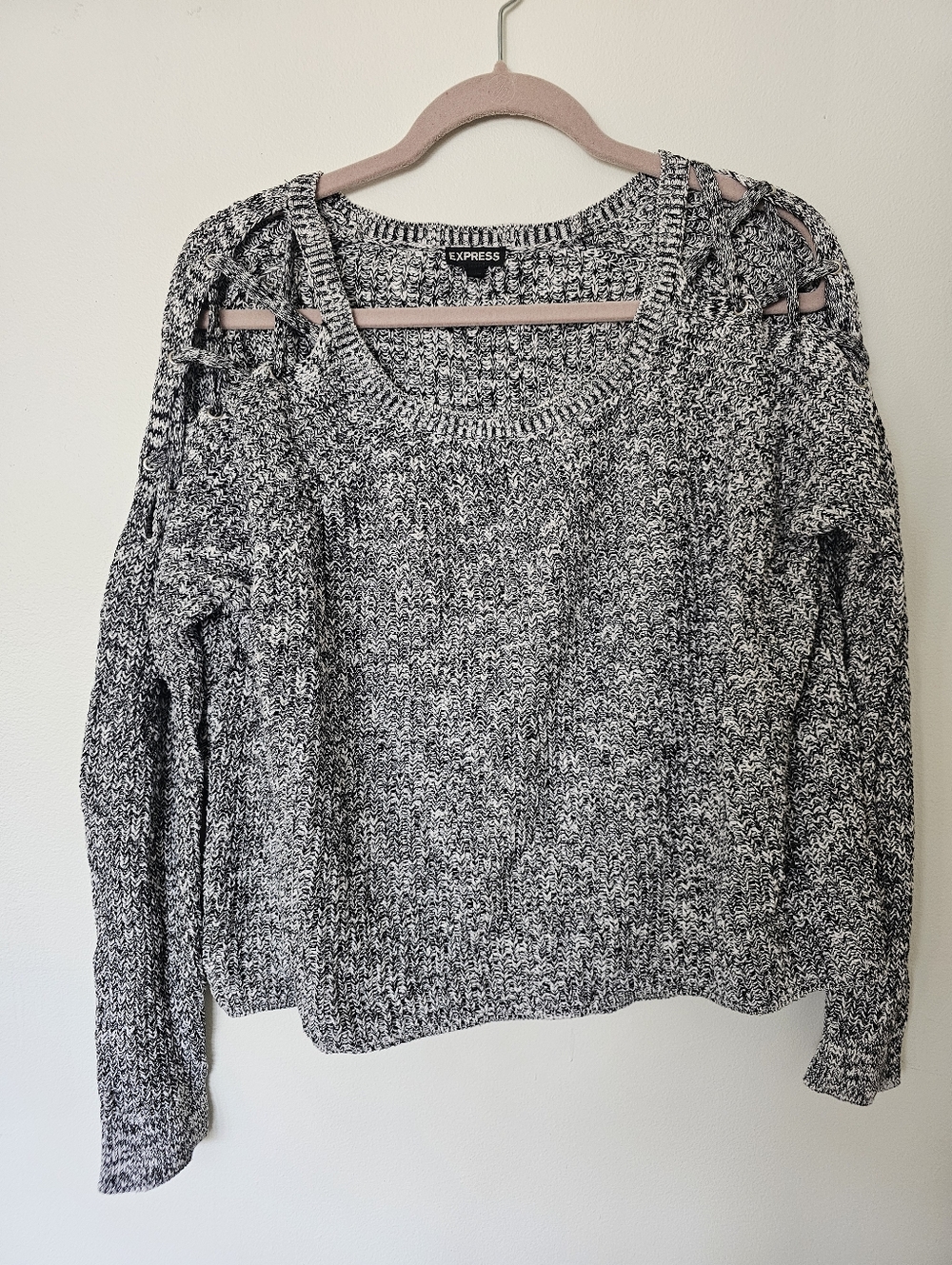 Express Cold Shoulder Sweater